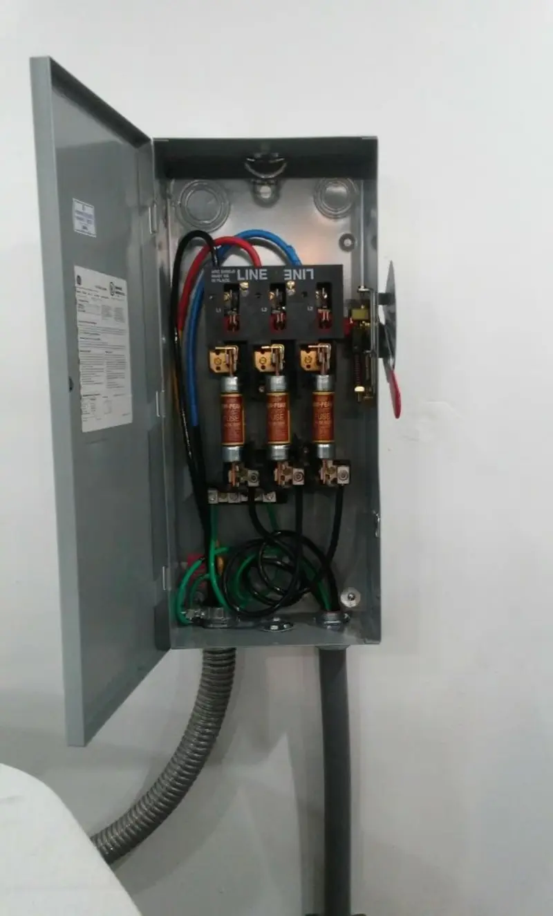 Three-phase disconnect switch installed for Electrical Wiring & Rewiring in Three Rivers