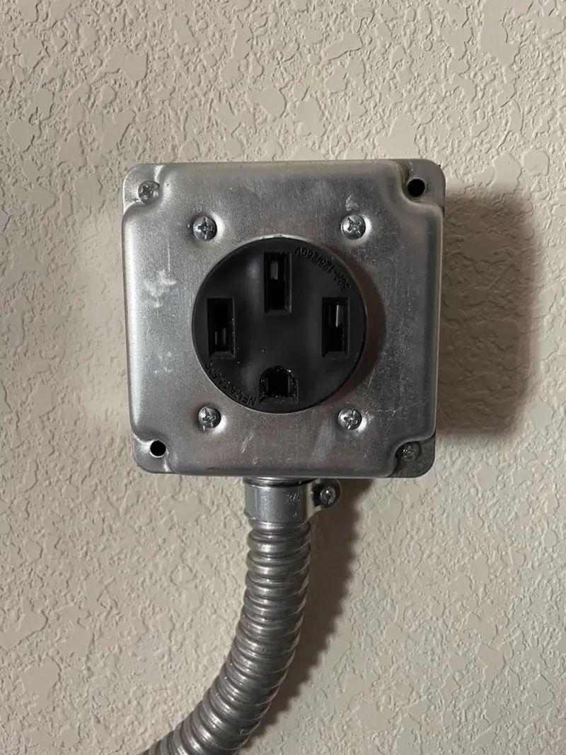 NEMA 14-50 outlet installed for Electrical Panel Upgrade in Three Rivers